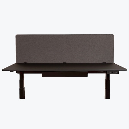 Luxor RECLAIM 60 in W x 24 in H Desktop Privacy Panel - Slate Gray RCLM6024SG